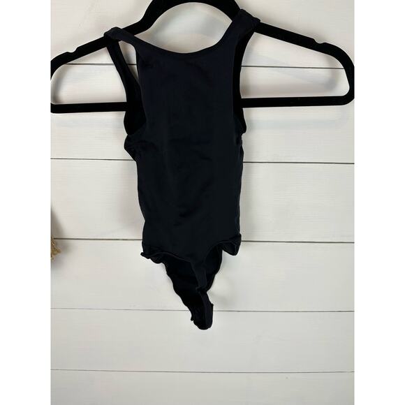 NWOT Skims Seamless Sculpt Scoop Neck Thong Bodysuit Onyx- XS - Picture 3 of 5